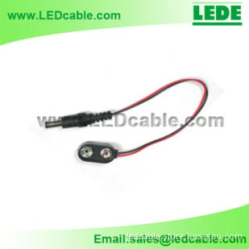 9V Battery Clip with DC plug, DC power cord